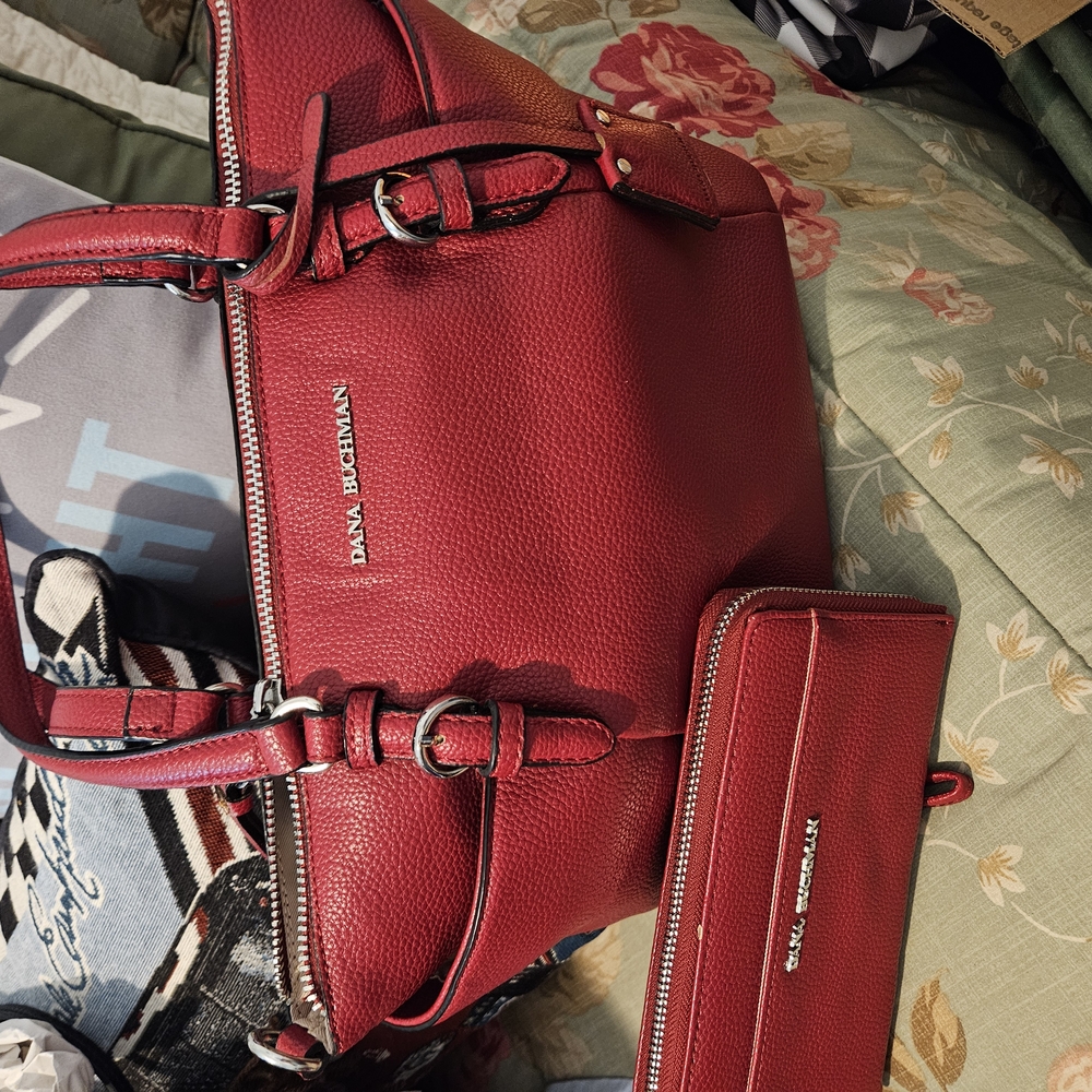 Dana Buchman Red Satchel Bag